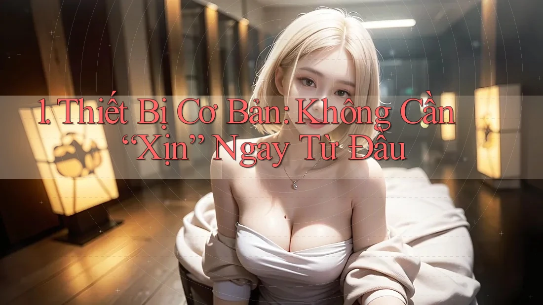 1. Thiết Bị Cơ Bản: Không Cần “Xịn” Ngay Từ Đầu 1. Thiết Bị Cơ Bản: Không Cần “Xịn” Ngay Từ Đầu
