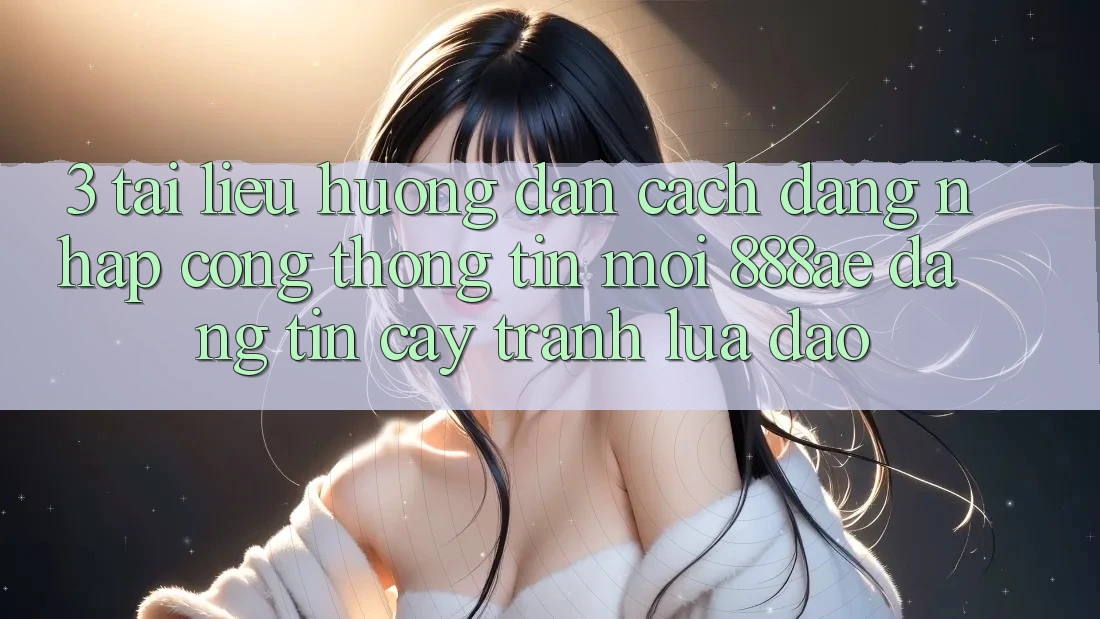 3. Tài liệu hướng dẫn Cách Đăng Nhập Cổng thông tin Mới 888ae Đáng tin cậy, Tránh Lừa Đảo 3. Tài liệu hướng dẫn Cách Đăng Nhập Cổng thông tin Mới 888ae Đáng tin cậy, Tránh Lừa Đảo