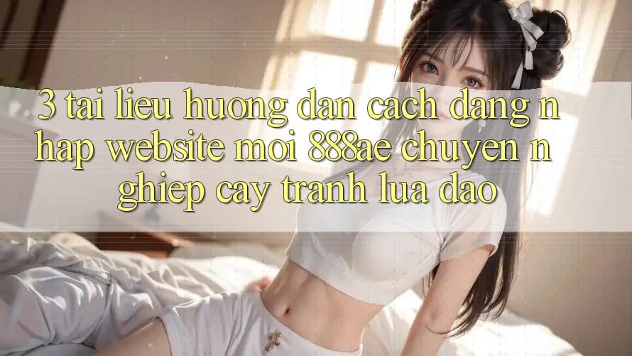 3. Tài liệu hướng dẫn Cách Đăng Nhập Website Mới 888ae Chuyên nghiệp cậy, Tránh Lừa Đảo 3. Tài liệu hướng dẫn Cách Đăng Nhập Website Mới 888ae Chuyên nghiệp cậy, Tránh Lừa Đảo