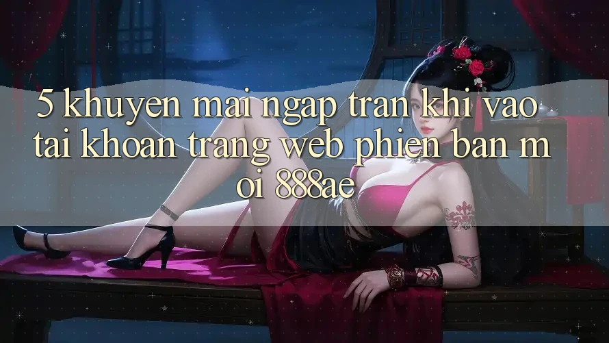 5. Khuyến mãi Ngập Tràn Khi Vào tài khoản Trang web Phiên bản mới 888ae 5. Khuyến mãi Ngập Tràn Khi Vào tài khoản Trang web Phiên bản mới 888ae