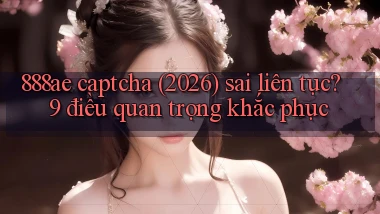 888ae captcha (2026) sai liên tục 9 điều quan trọng khắc phục