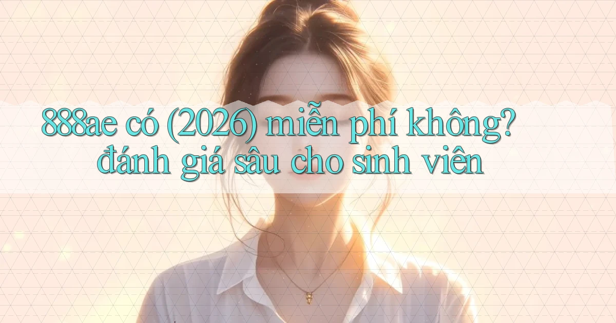 888ae có (2026) miễn phí không đánh giá sâu cho sinh viên
