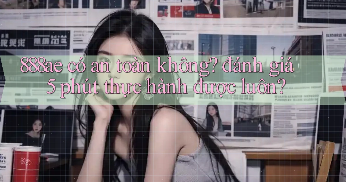 888ae có an toàn không đánh giá 5 phút thực hành được luôn