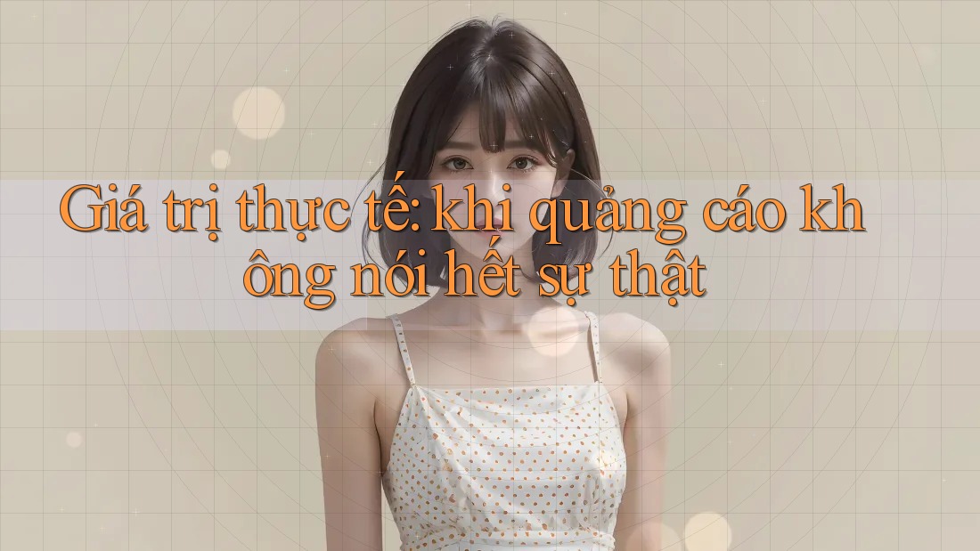 Giá trị thực tế: khi quảng cáo không nói hết sự thật