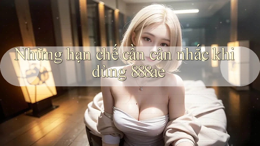 Những hạn chế cần cân nhắc khi dùng 888ae Những hạn chế cần cân nhắc khi dùng 888ae