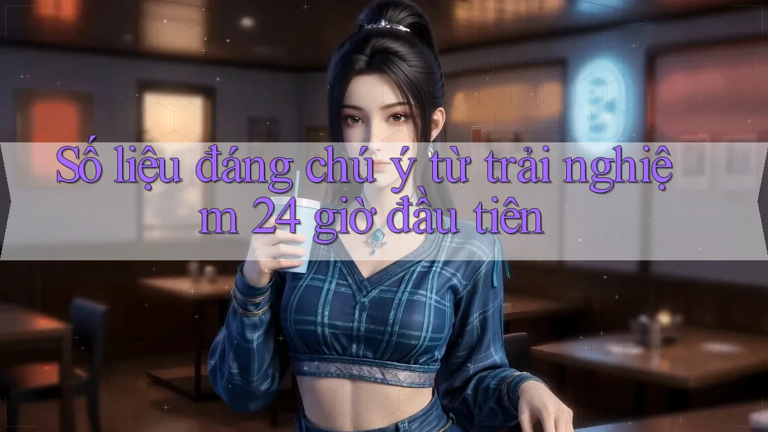 Số liệu đáng chú ý từ trải nghiệm 24 giờ đầu tiên Số liệu đáng chú ý từ trải nghiệm 24 giờ đầu tiên